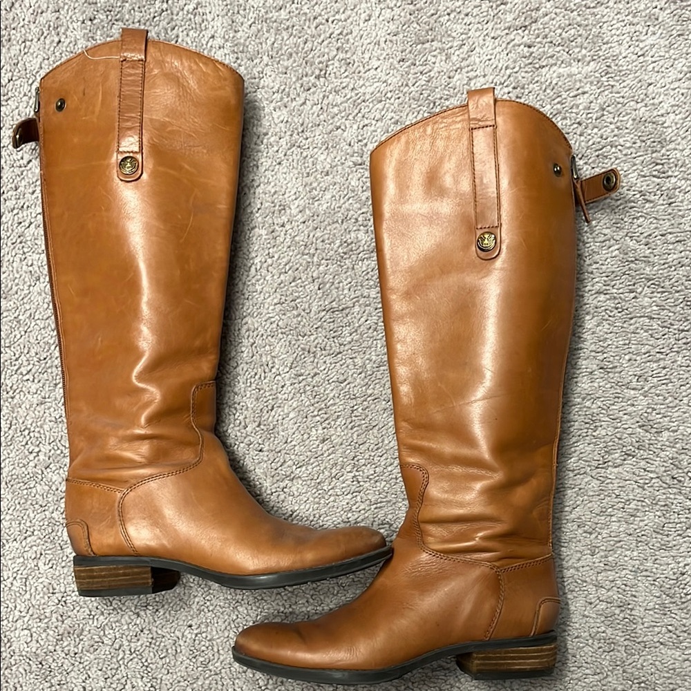 Sam Edelman Brown Leather Riding Boots